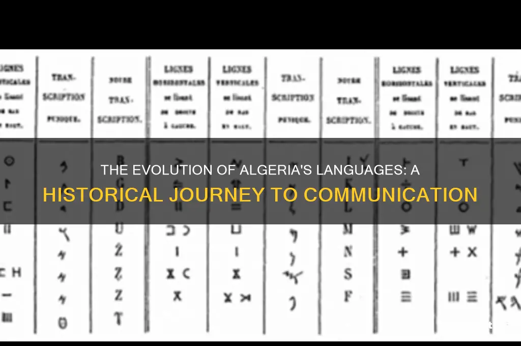 how did algeria start speaking