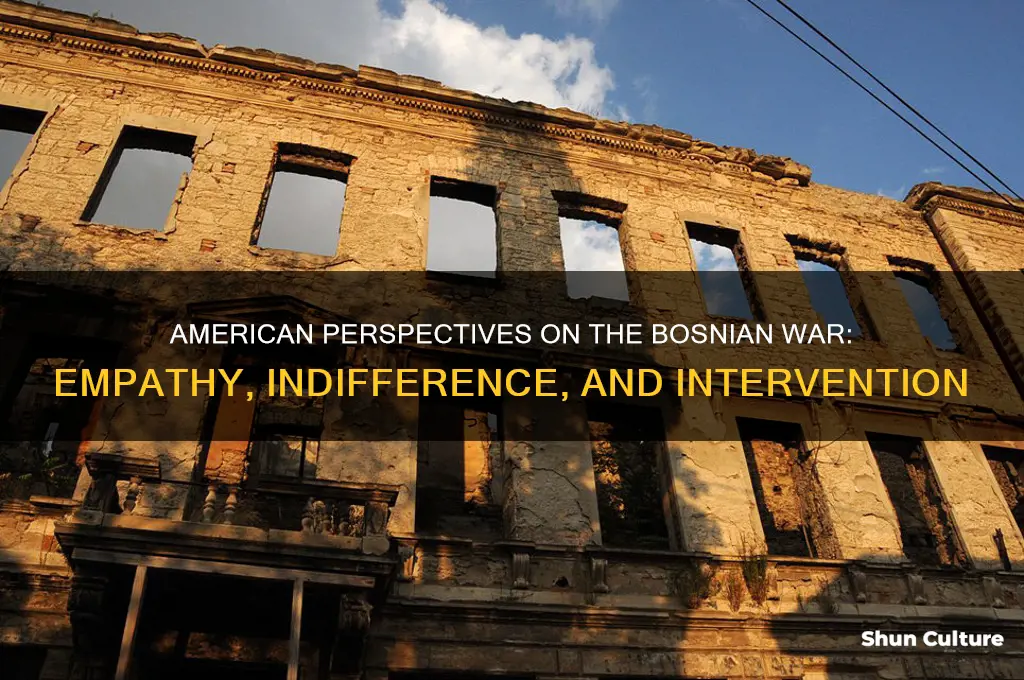 how did americans feel about the bosnian war