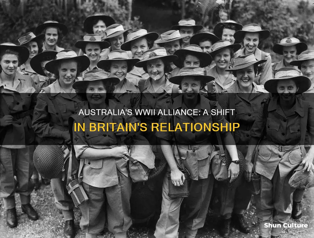 how did australia relationship with britain change during ww2