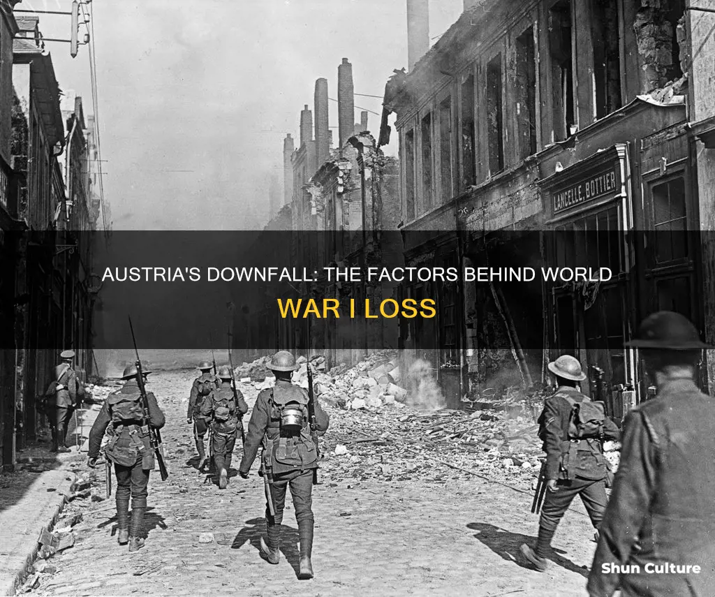 how did austria lose ww1