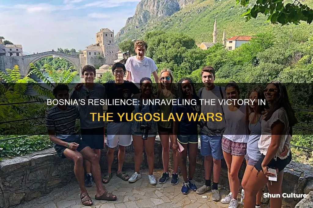 how did bosnia win the yugoslav wars
