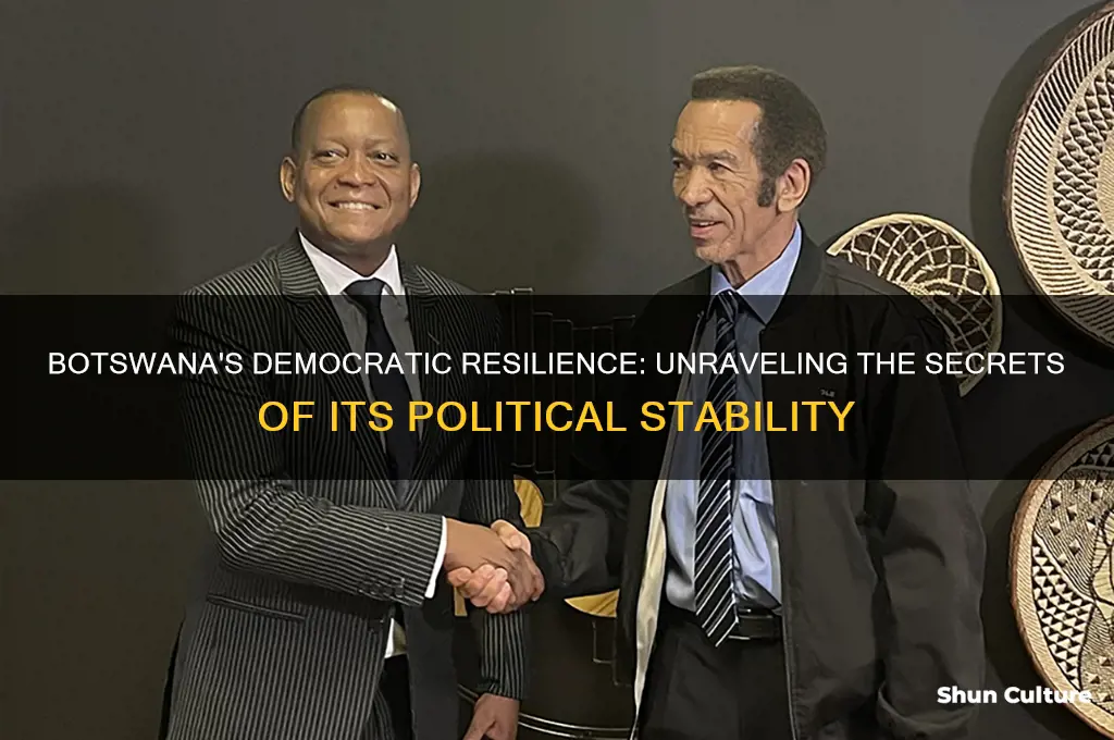how did botswana stay democratic