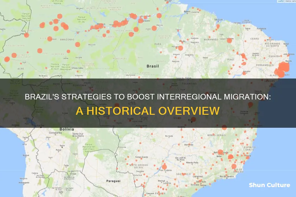 how did brazil encourage interregional migration