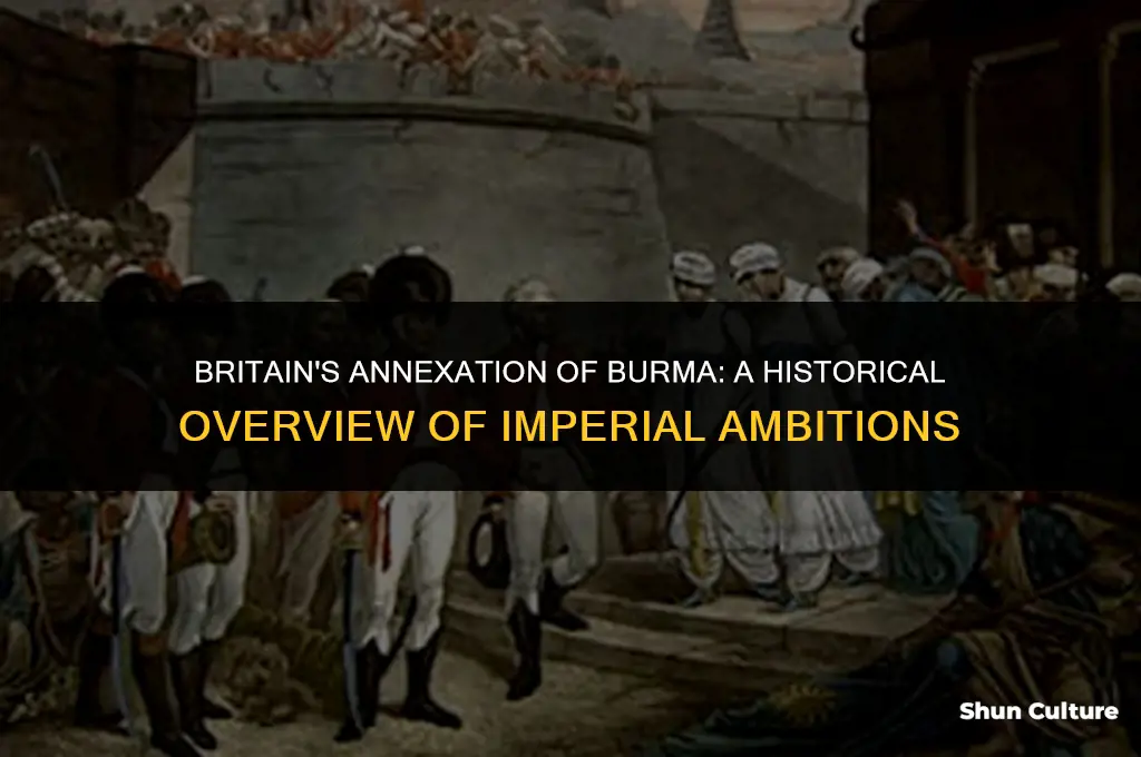 how did britain take burma over what form of imperialisn