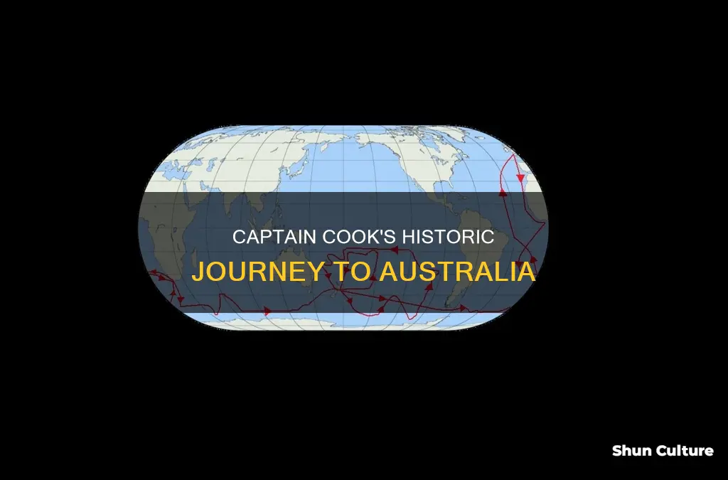 how did captain cook find australia