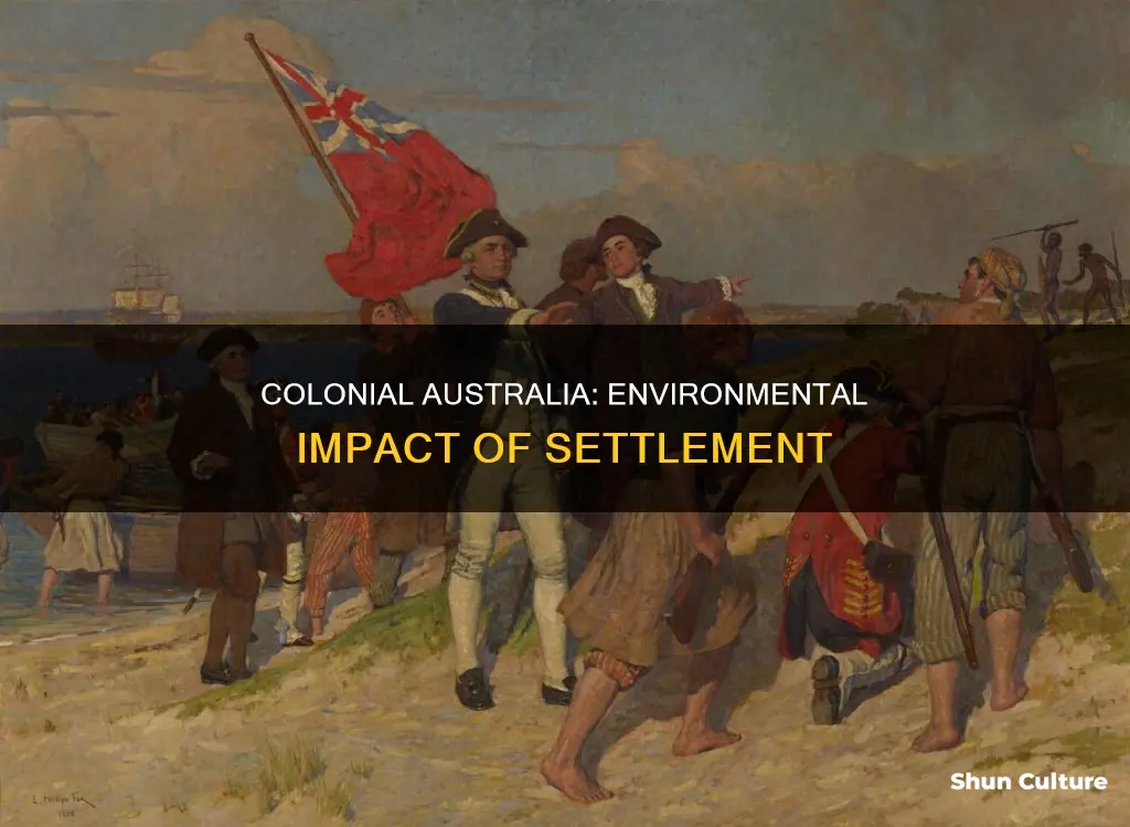 how did colonial settlement change the environment in australia