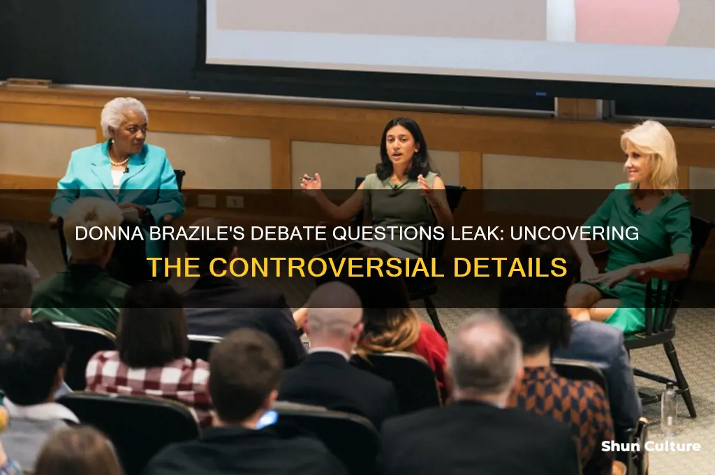 how did donna brazile get the debate questions