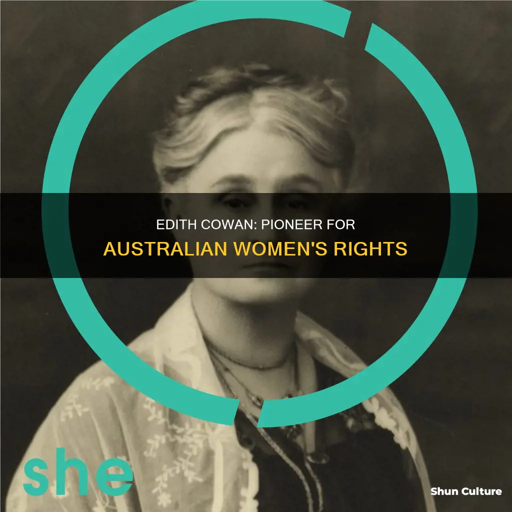 how did edith cowan change australia