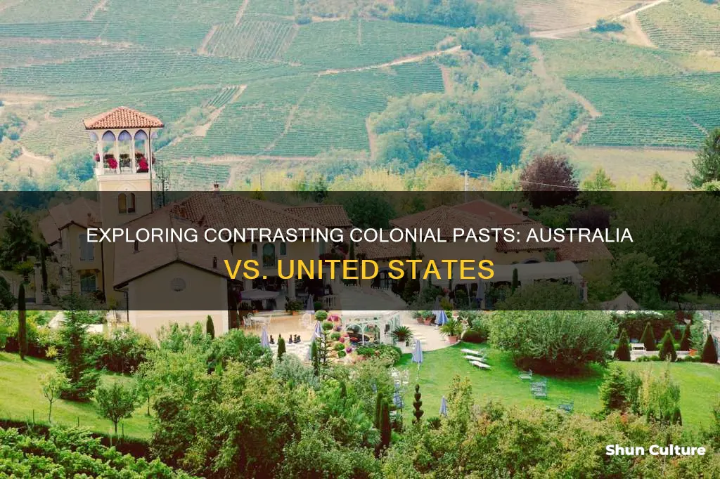 how did european settlement in australia and united states differ