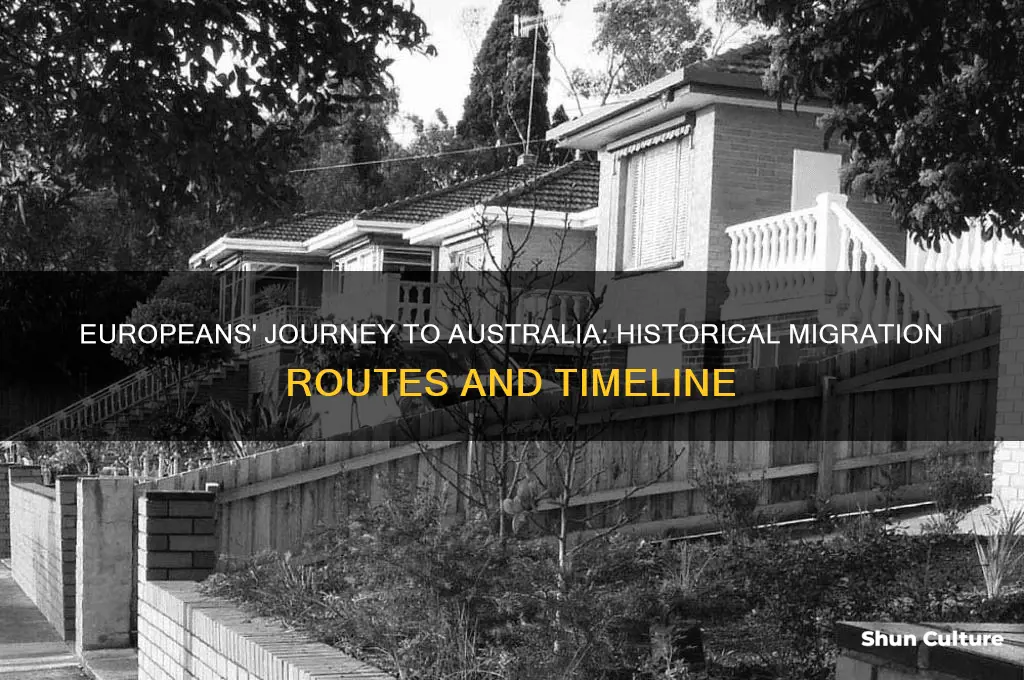 how did europeans go to australia and when