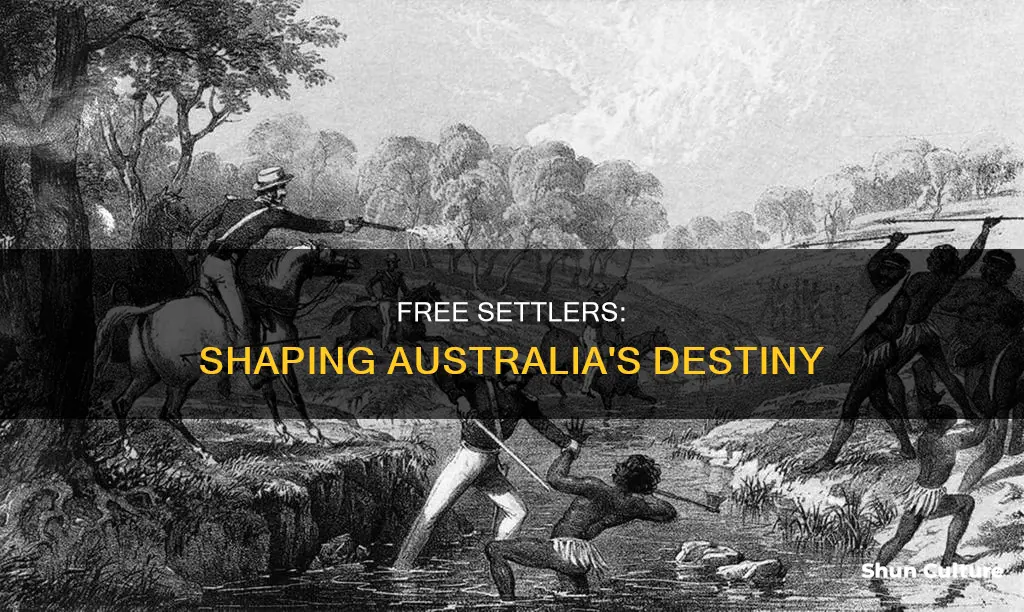 how did free settlers impact australia