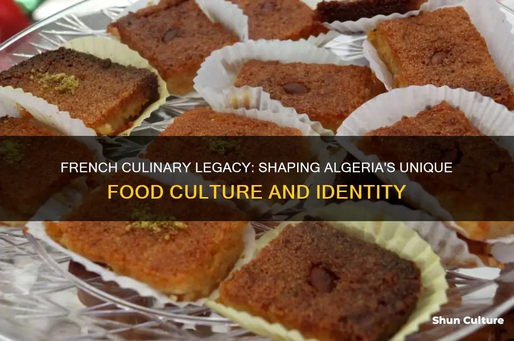 how did french food influence algeria