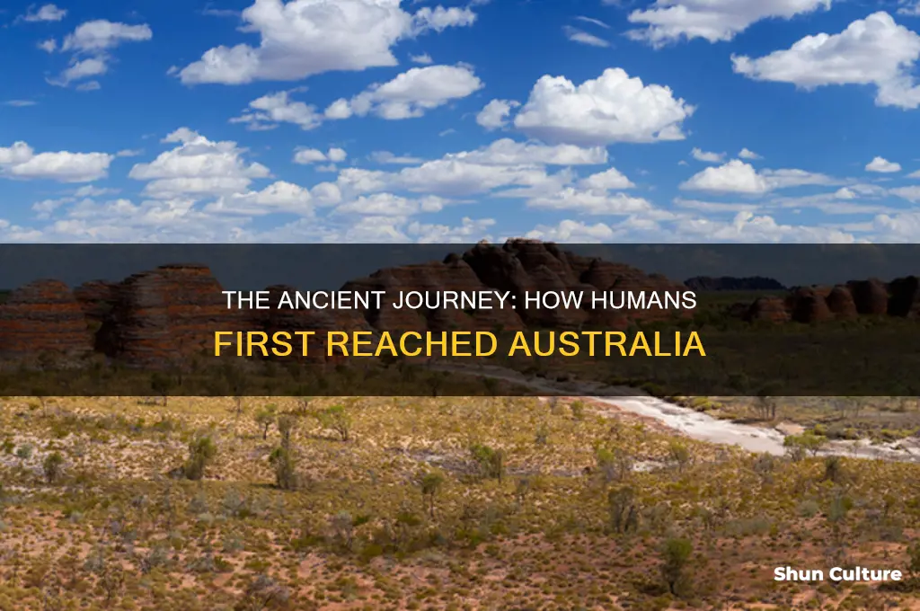 how did humans go to australia