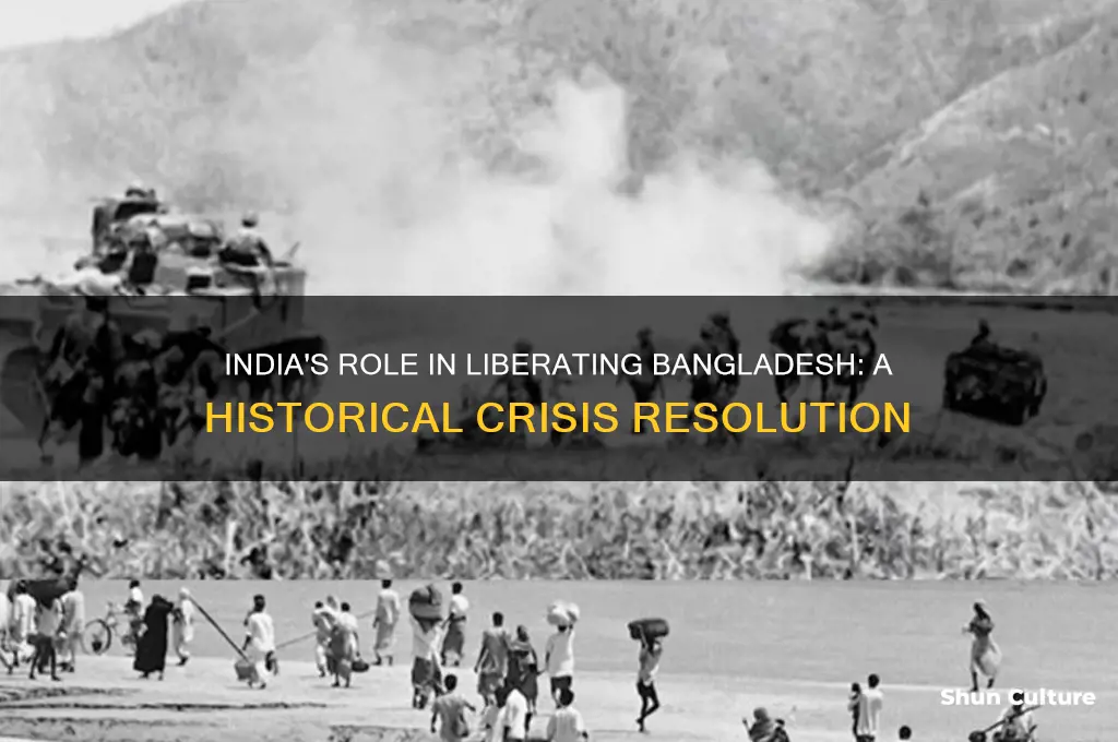 how did independent india help solve bangladesh crisis