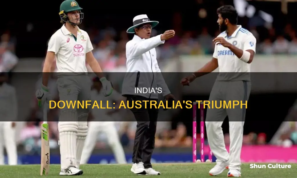how did india lose to australia