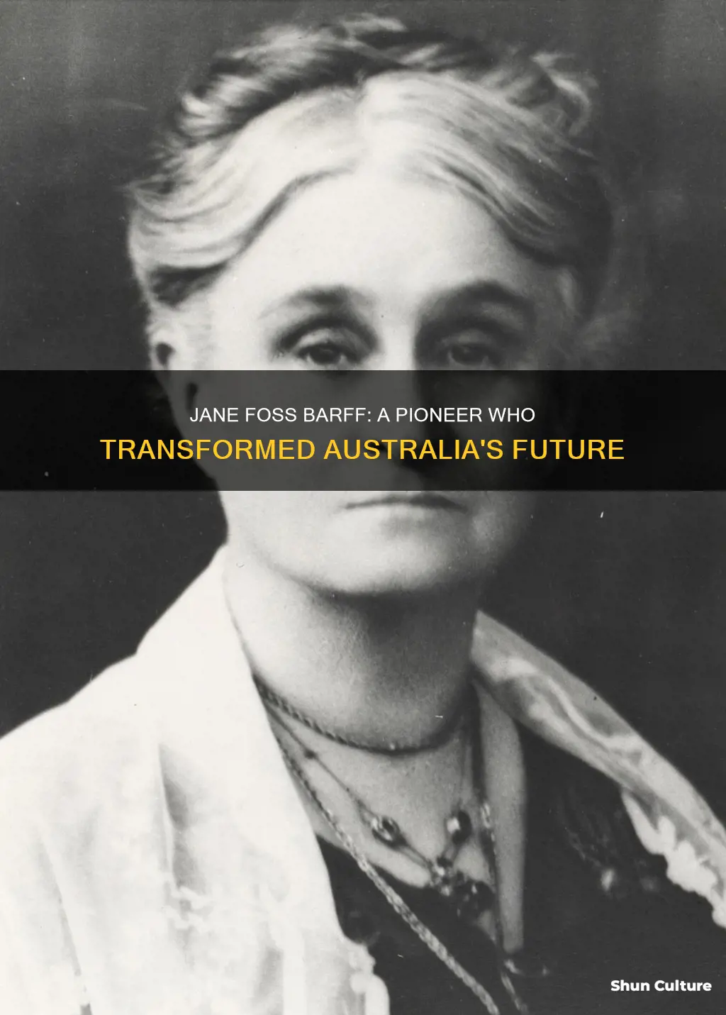how did jane foss barff change australia