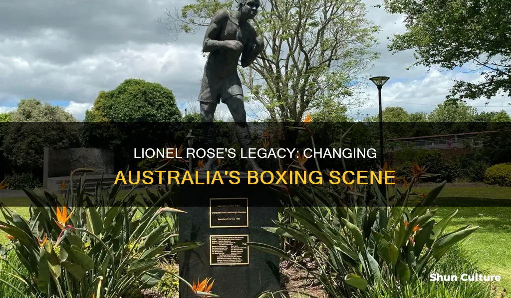 how did lionel rose bring change to australia