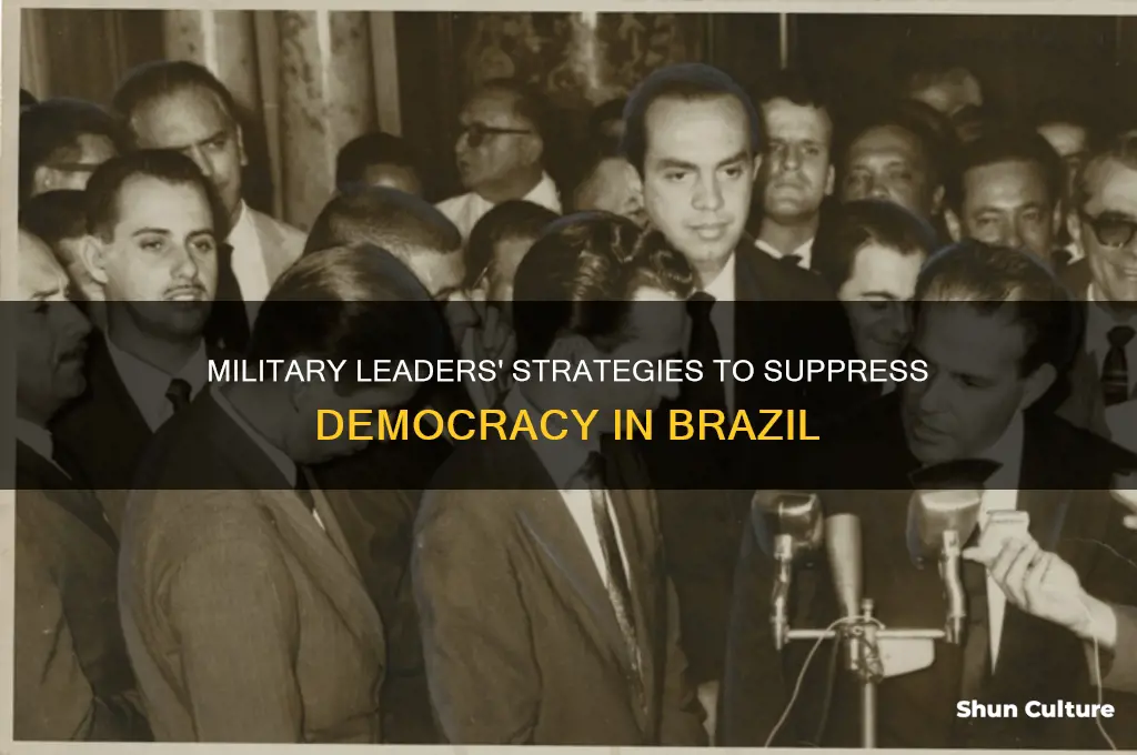 how did military leaders prevent democracy in brazil
