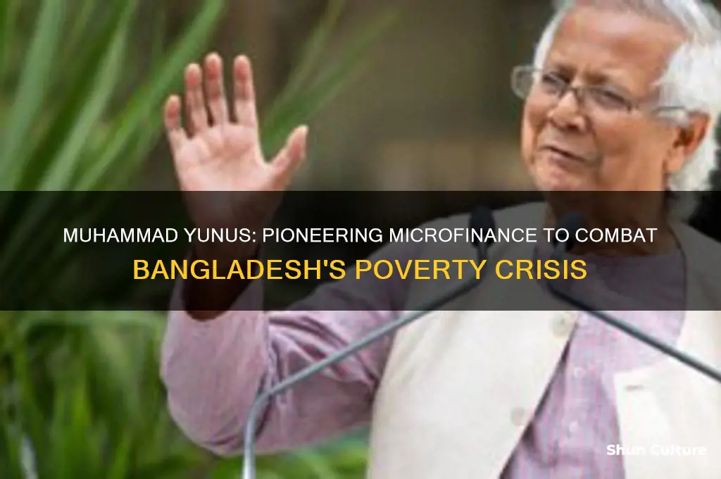 how did muhammad yunus help address poverty in bangladesh