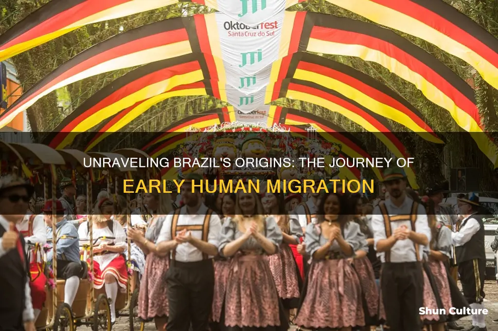 how did people arrive in brazil