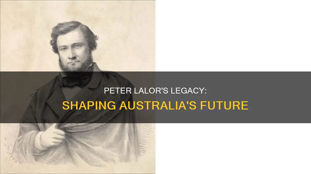 how did peter lalor change australia
