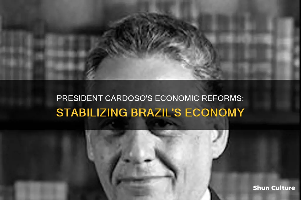 how did president cardoso stabilize brazil