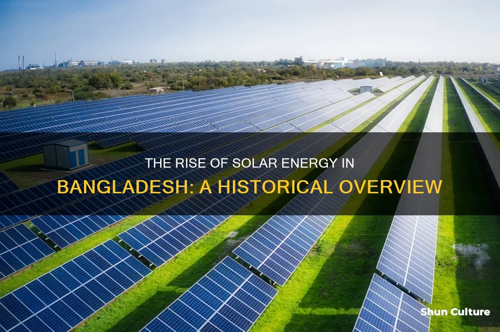 how did solar eneergy start in bangladesh