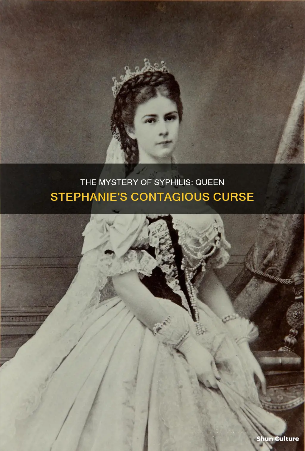 how did stephanie queen of austria contract syphillis