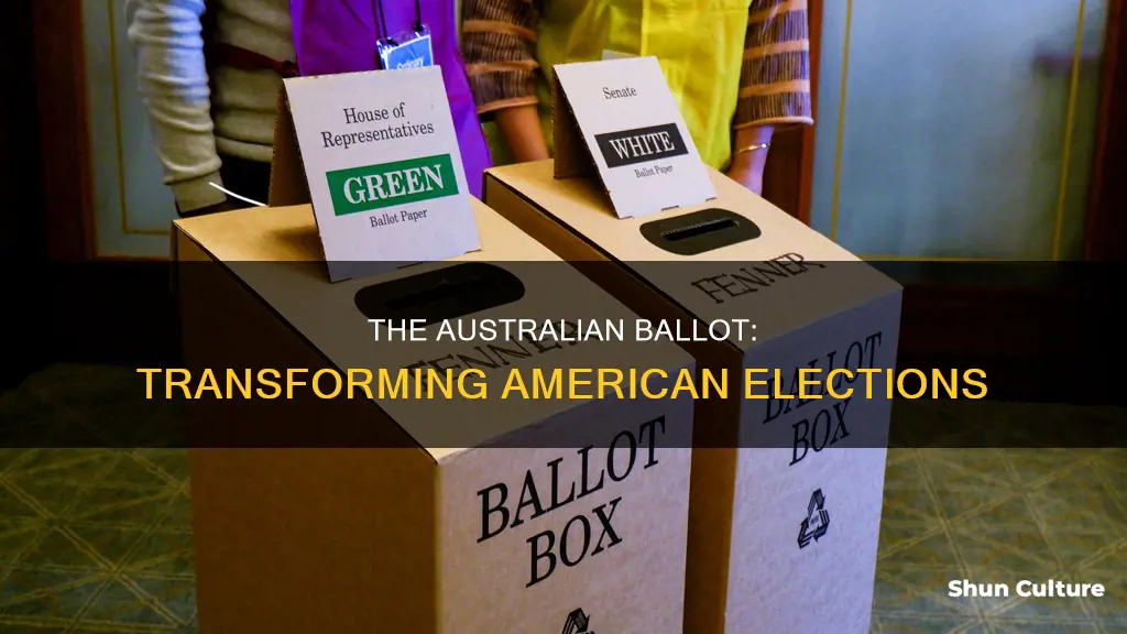how did the australian ballot change american elections