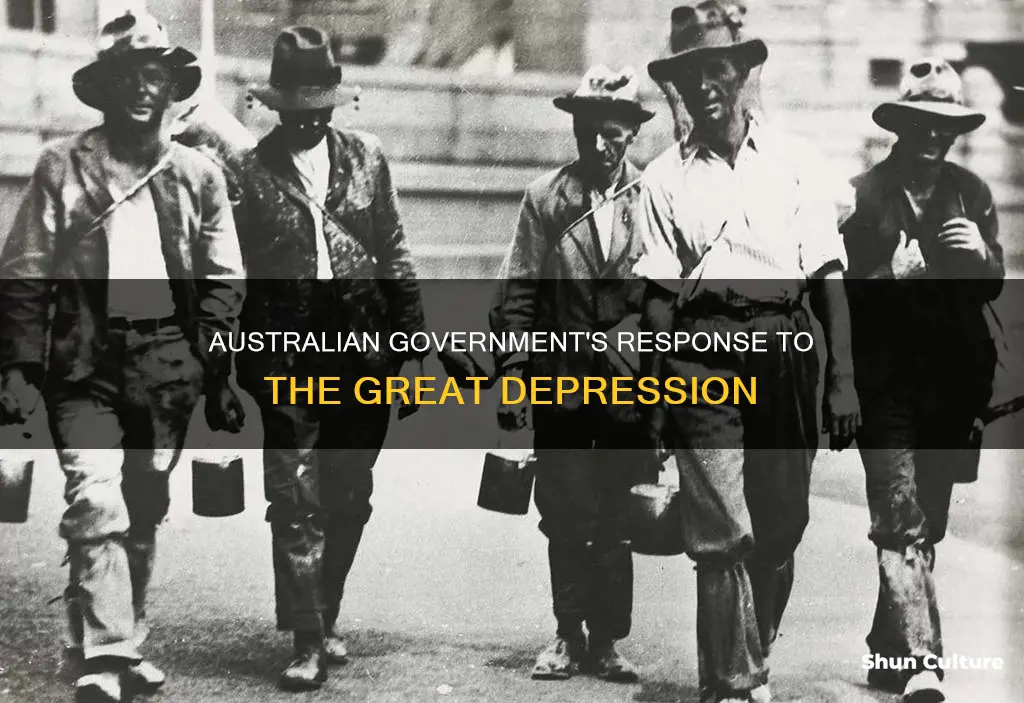 how did the australian government respond to the great depression