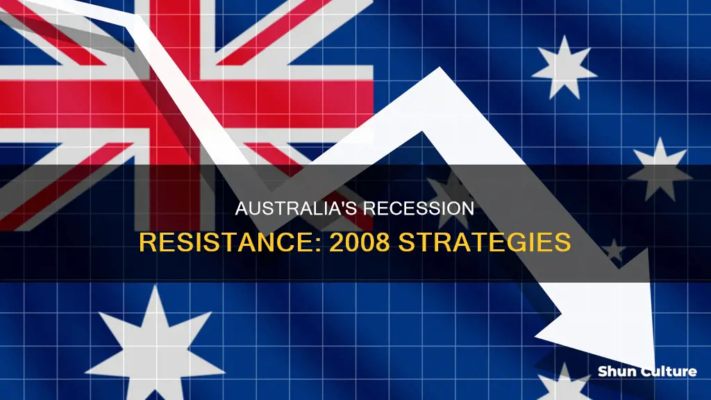 how did the australian government stop a recession in 2008