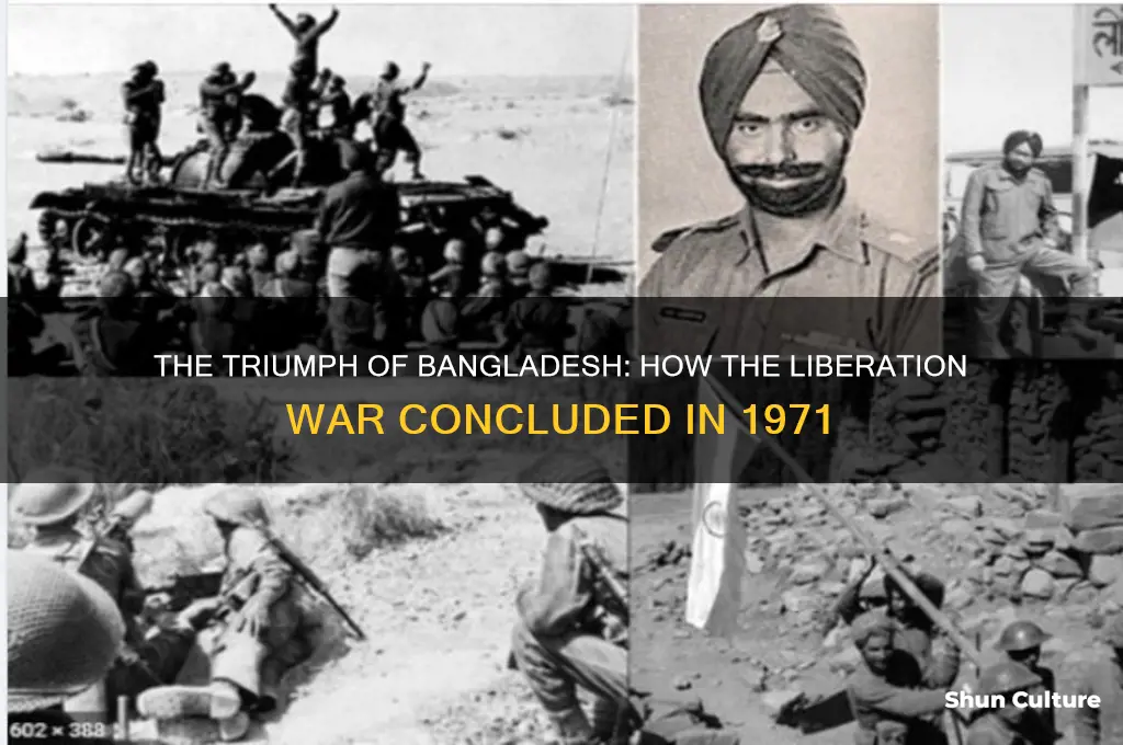 how did the bangladesh liberation war end