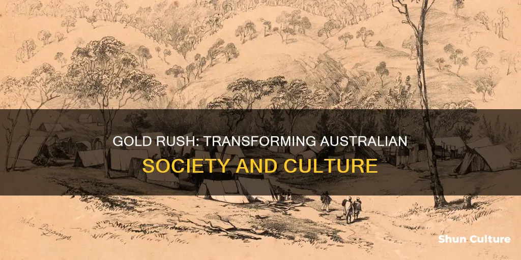how did the discovery of gold changed australian society