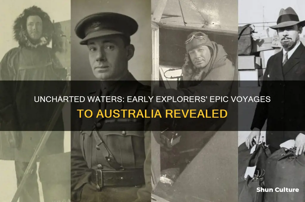 how did the first explorers travel to australia