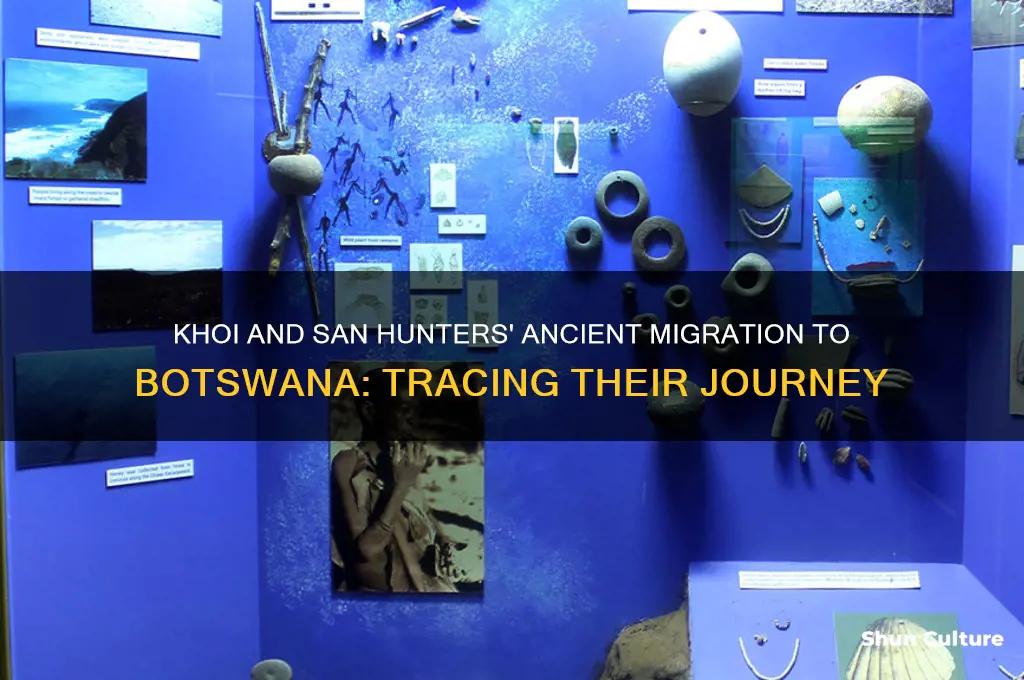 how did the khoi and san hunters get to botswana