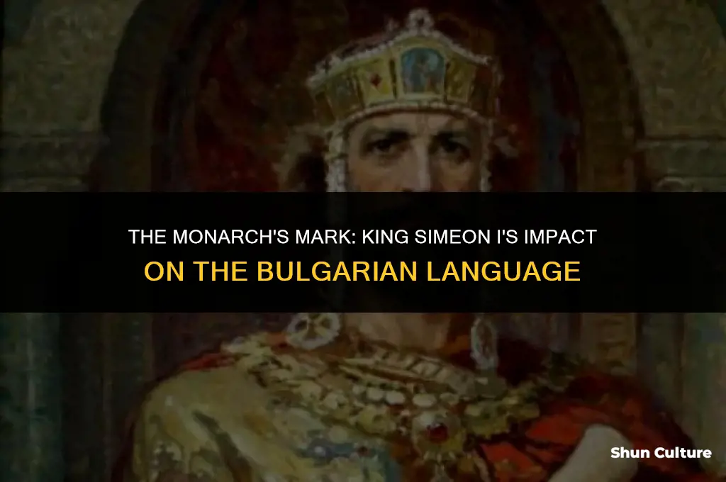 how did the king of bulgaria influence the language