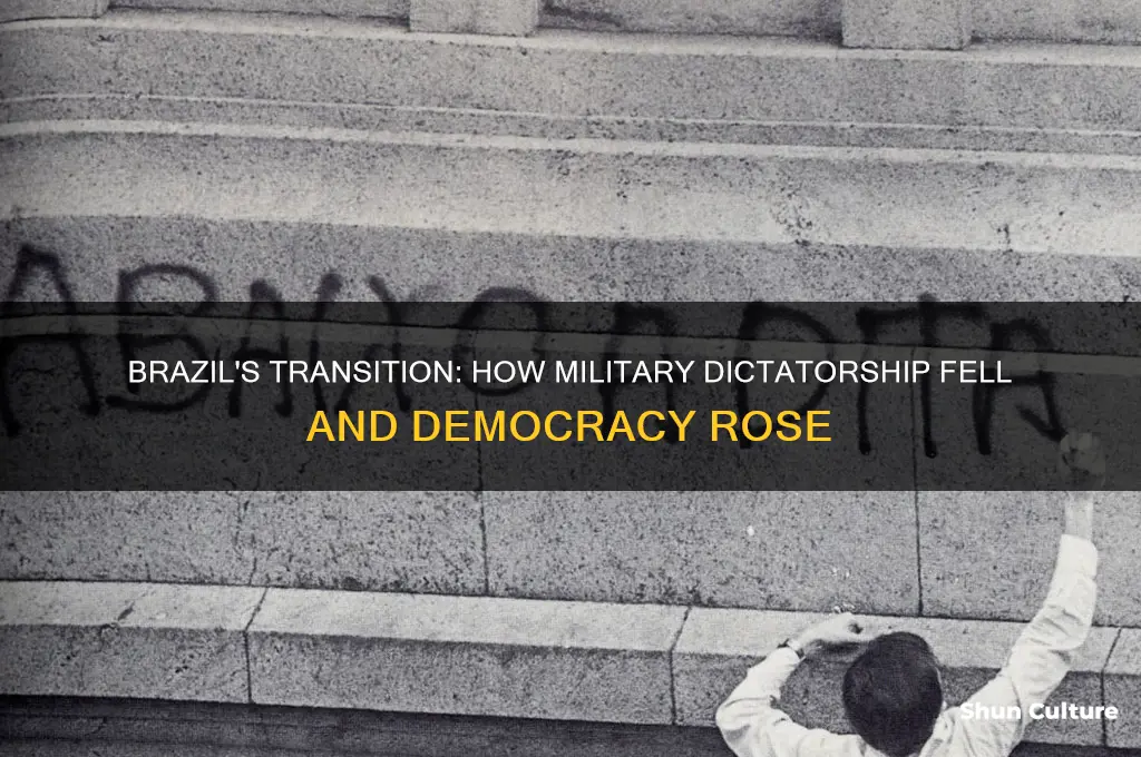 how did the military dcitatorship lose power in brazil