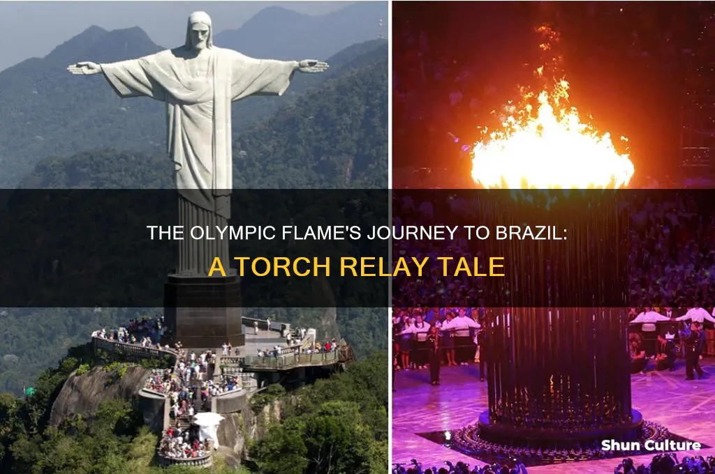 how did the olympic flame get to brazil