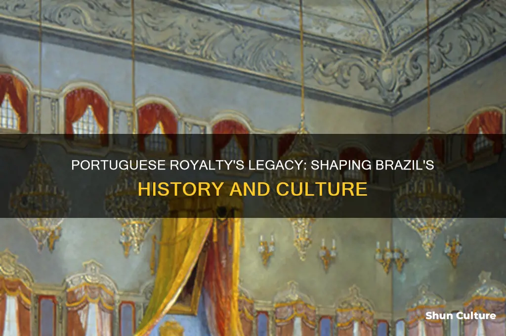 how did the portuguese royal family impact brazil