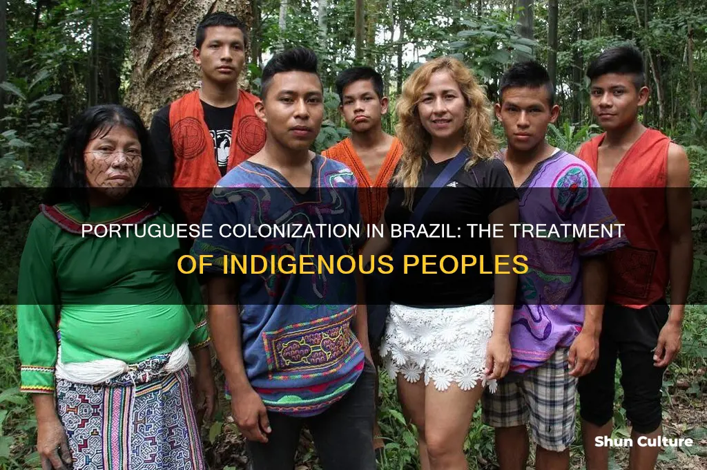 how did the portuguese treat the natives in brazil
