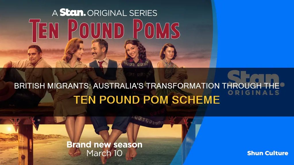 how did the ten pound poms change australia