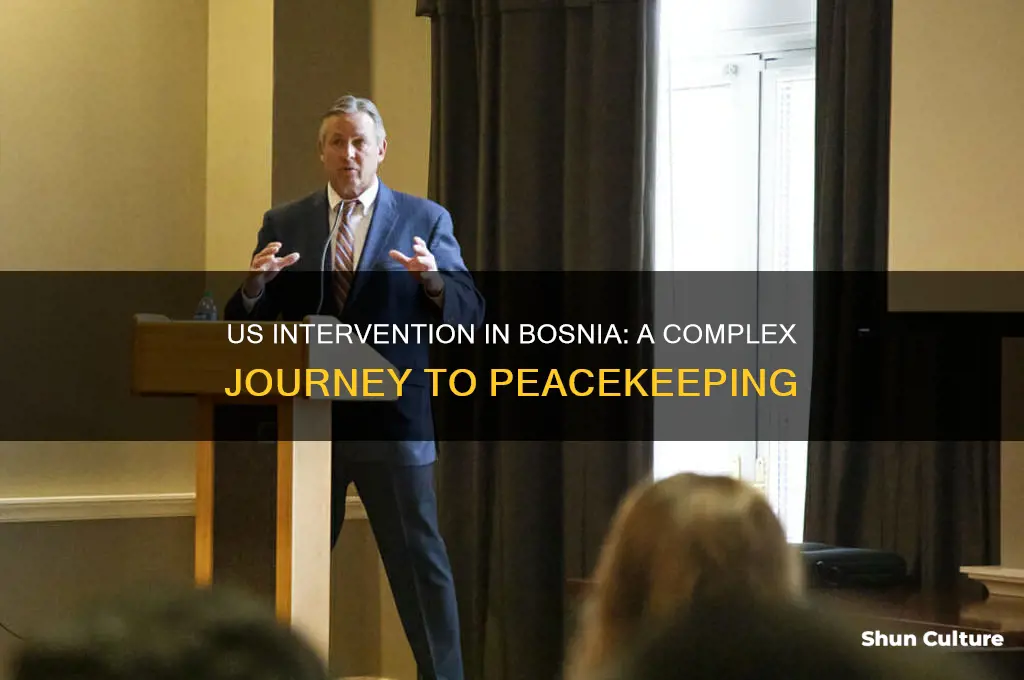 how did the us get involved in the bosnian war