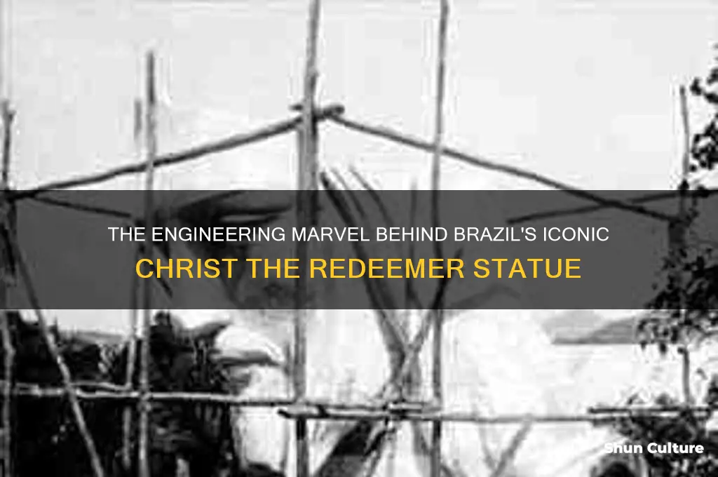 how did they build the jesus statue in brazil
