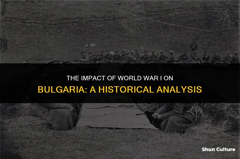how did ww1 affect bulgaria
