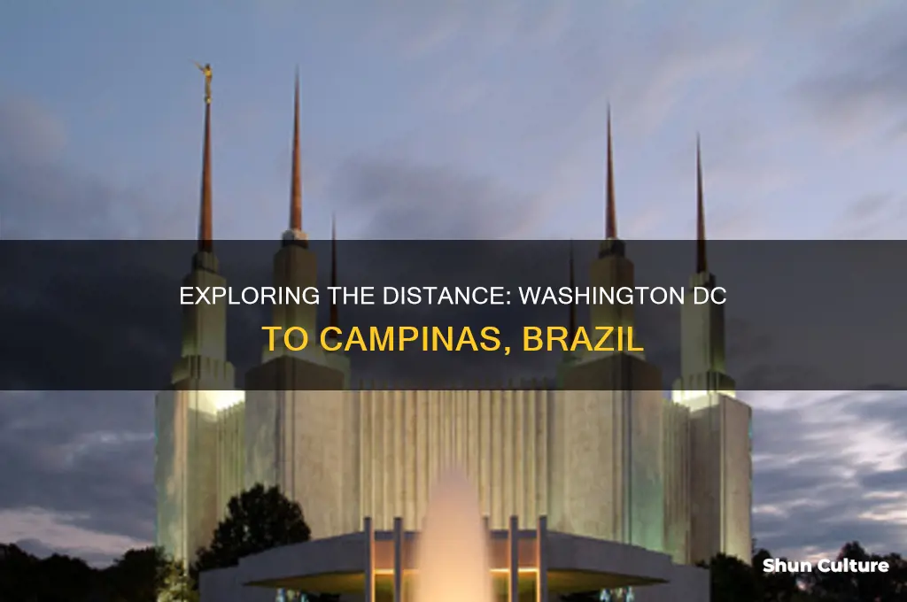 how distant is washington dc from campinas brazil