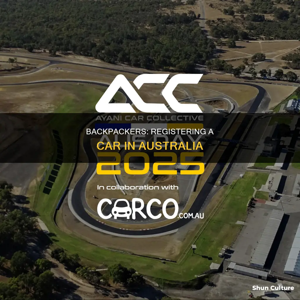 how do backpackers register a car in australia