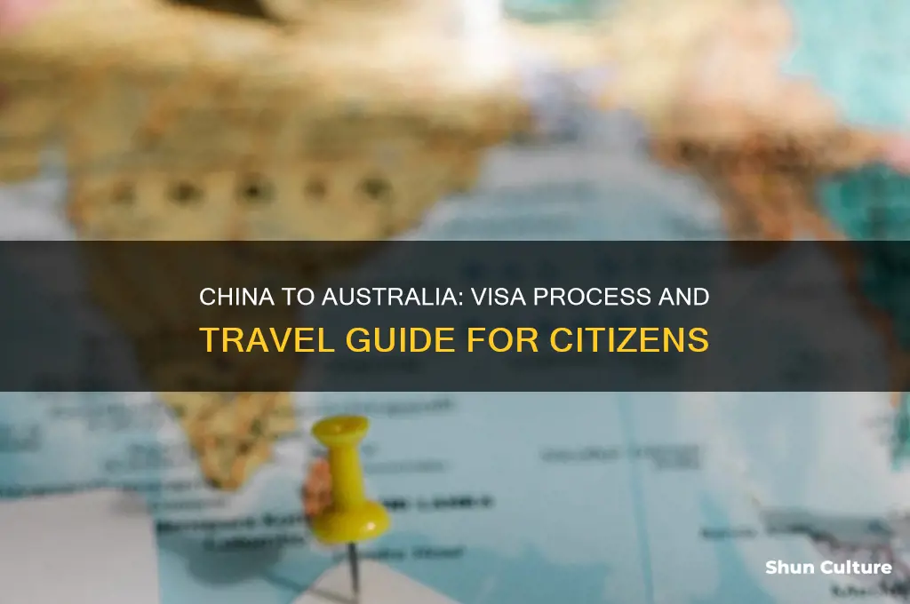 how do china citizens go to australia