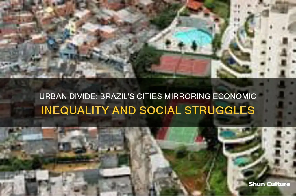 how do cities reflect the economic disparity in brazil