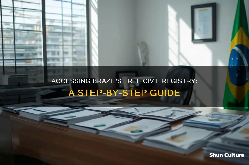 how do I access brazil free civil regisrty