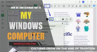 How to Install Algerian Font on Your Windows PC Easily